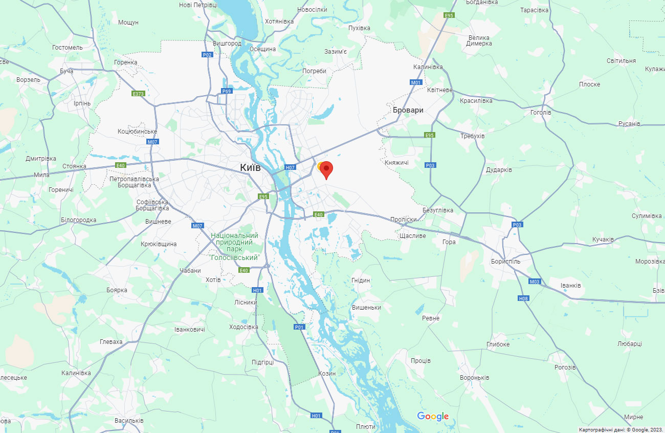 Ребекка Трейд та Korysno.com на карті Київської області